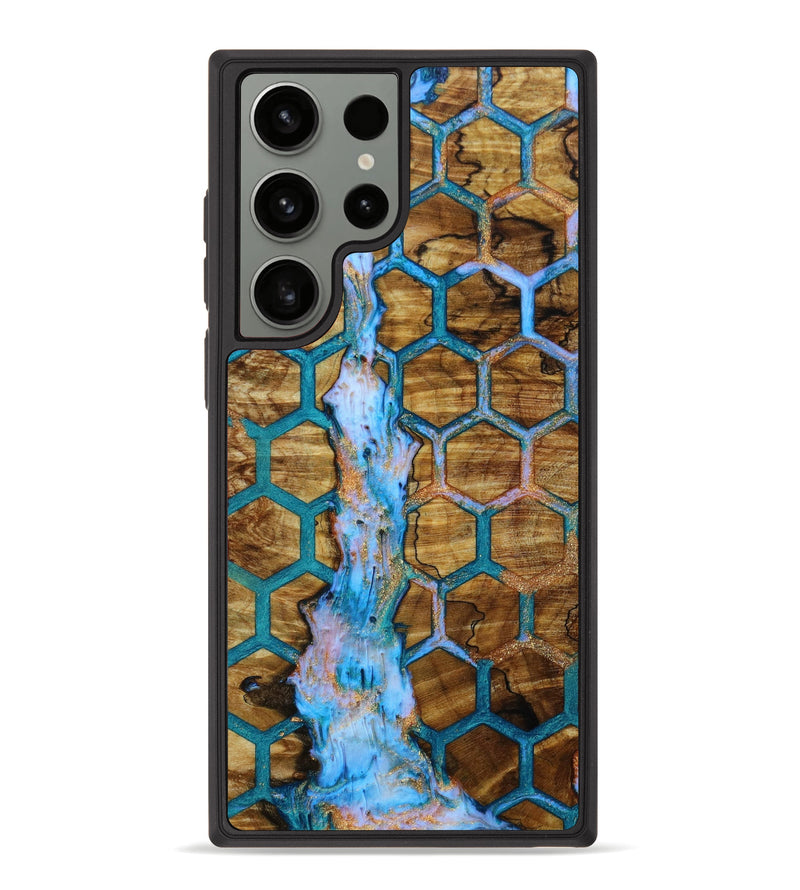 Galaxy S23 Ultra Wood+Resin Phone Case - Logan (Pattern, 648314)