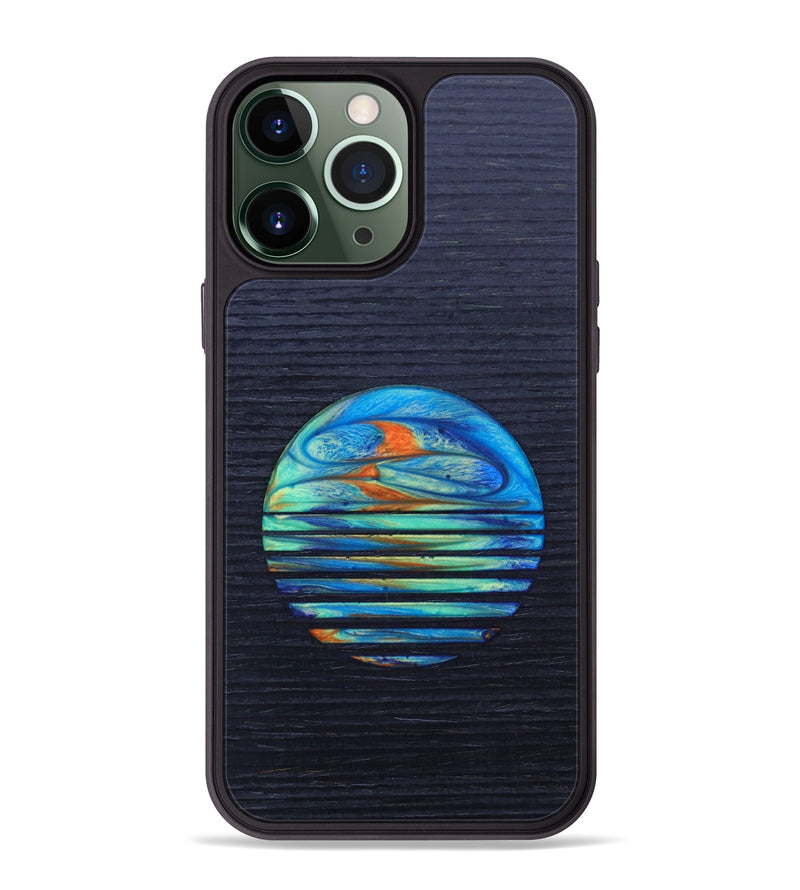 iPhone 13 Pro Max Wood+Resin Phone Case - Hazel (Retro, 634763)