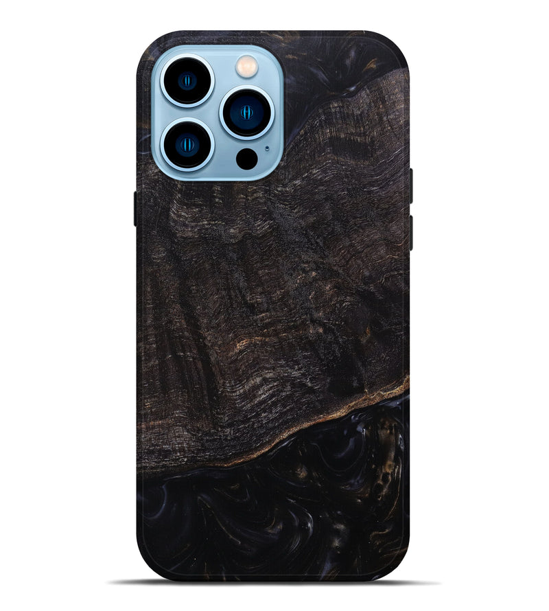iPhone 14 Pro Max Wood+Resin Live Edge Phone Case - Lauren (Artist Pick, 640511)