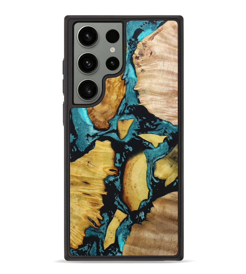 Galaxy S23 Ultra Wood+Resin Phone Case - Dan (Mosaic, 644488)