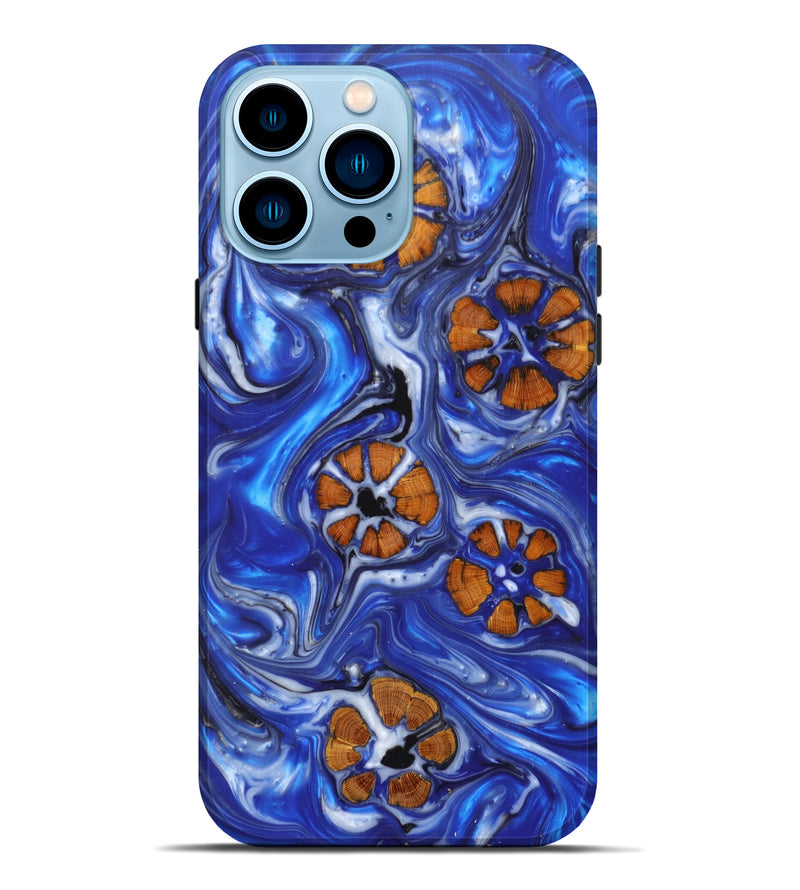 iPhone 14 Pro Max Wood+Resin Live Edge Phone Case - Rocky (Artist Pick, 611166)
