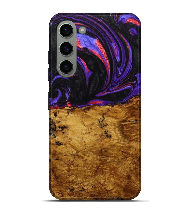 Galaxy S23 Plus Wood+Resin Live Edge Phone Case - Rosa (Purple, 643065)