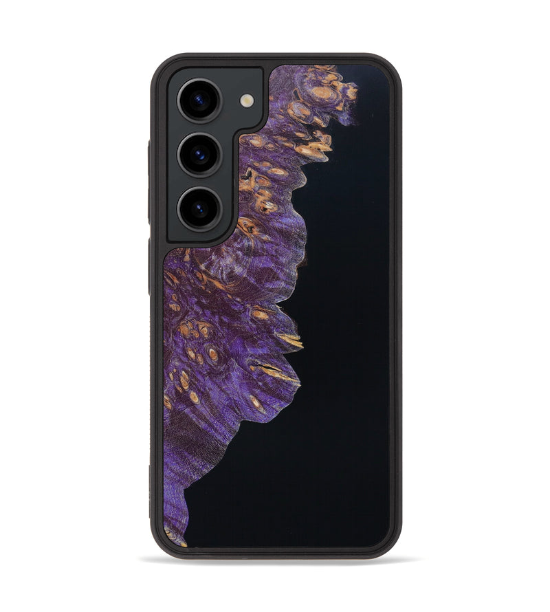 Galaxy S23 Wood+Resin Phone Case - Kamdyn (Black & White, 626826)