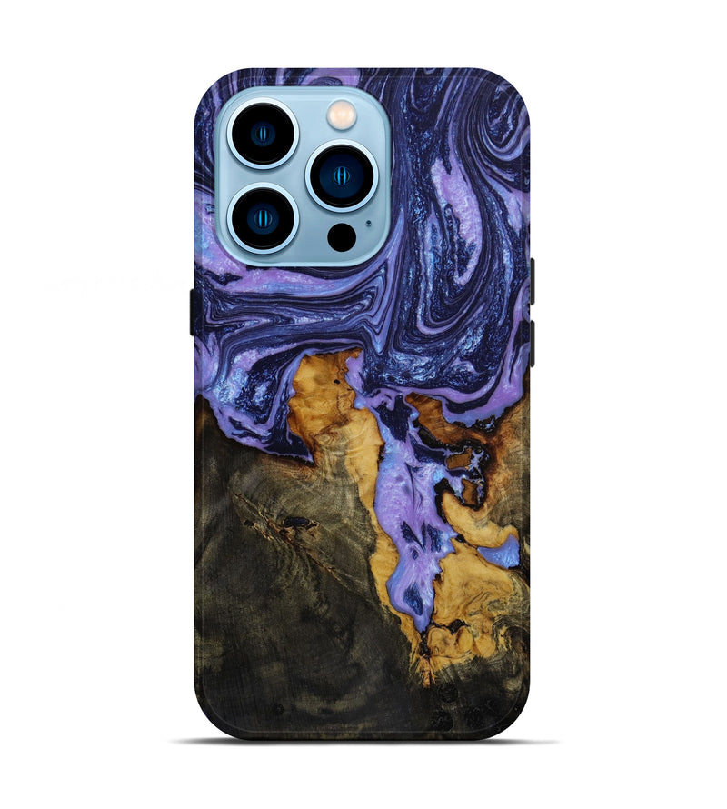 iPhone 14 Pro Wood+Resin Live Edge Phone Case - Becky (Artist Pick, 647918)
