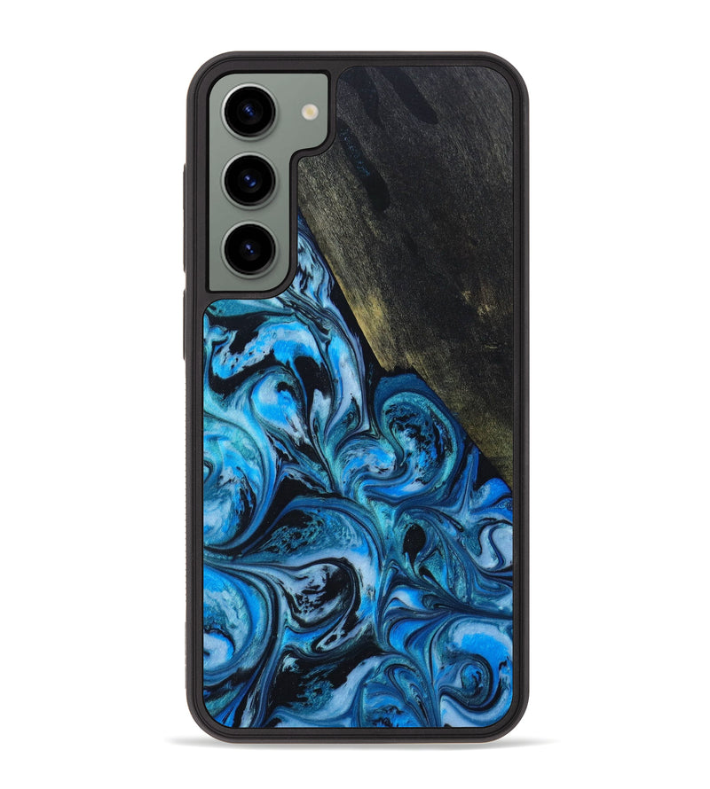 Galaxy S23 Plus Wood+Resin Phone Case - Chandler (Blue, 648280)