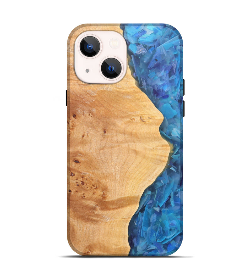 iPhone 14 Wood+Resin Live Edge Phone Case - Nora (Confetti, 604270)