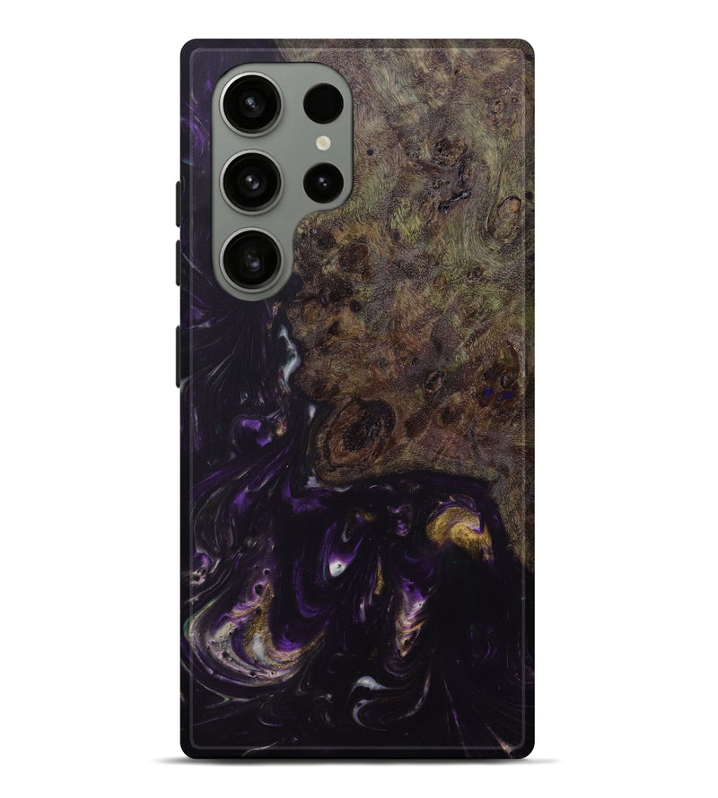 Galaxy S23 Ultra Wood+Resin Live Edge Phone Case - Stefan (Purple, 633049)