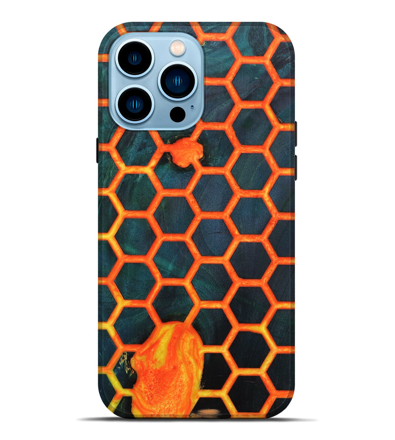 iPhone 14 Pro Max Wood+Resin Live Edge Phone Case - Lana (Artist Pick, 641058)