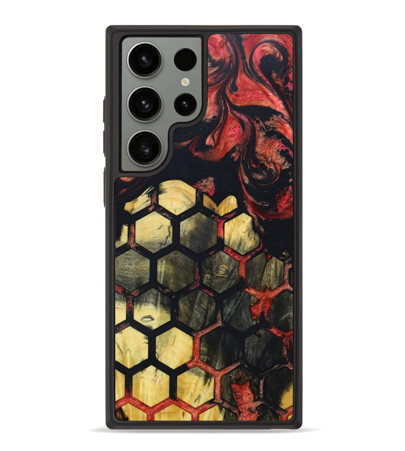 Galaxy S23 Ultra Wood+Resin Phone Case - Dineke (Pattern, 633573)