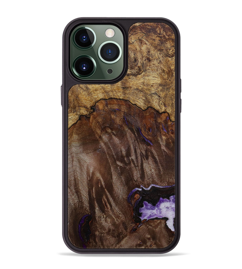 iPhone 13 Pro Max Wood+Resin Phone Case - Callum (Wood Burl, 646826)