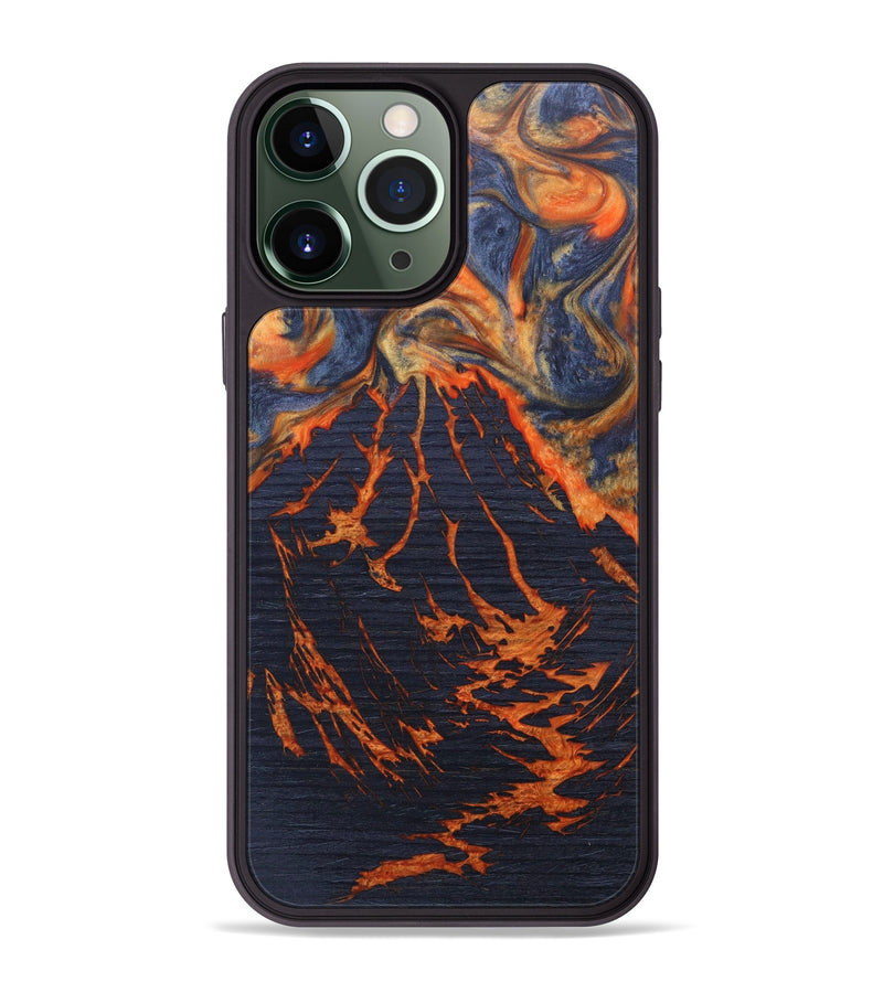 iPhone 13 Pro Max Wood+Resin Phone Case - Carolina (Lava, 627541)