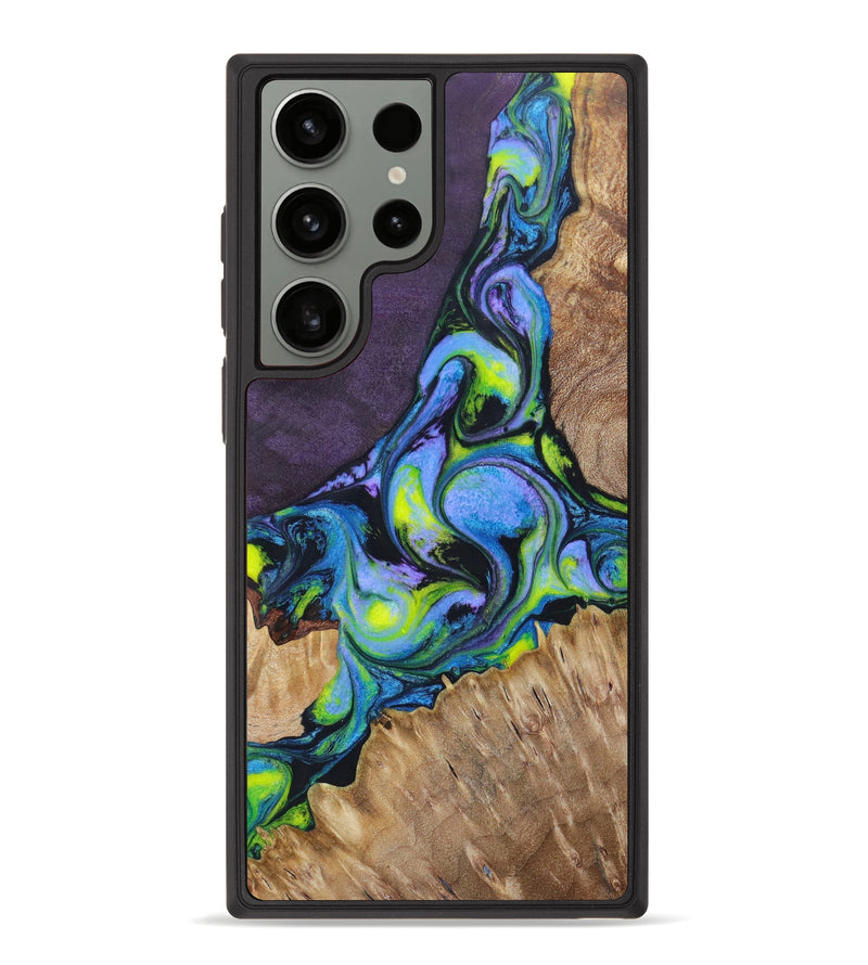 Galaxy S23 Ultra Wood+Resin Phone Case - Madisen (Mosaic, 623602)