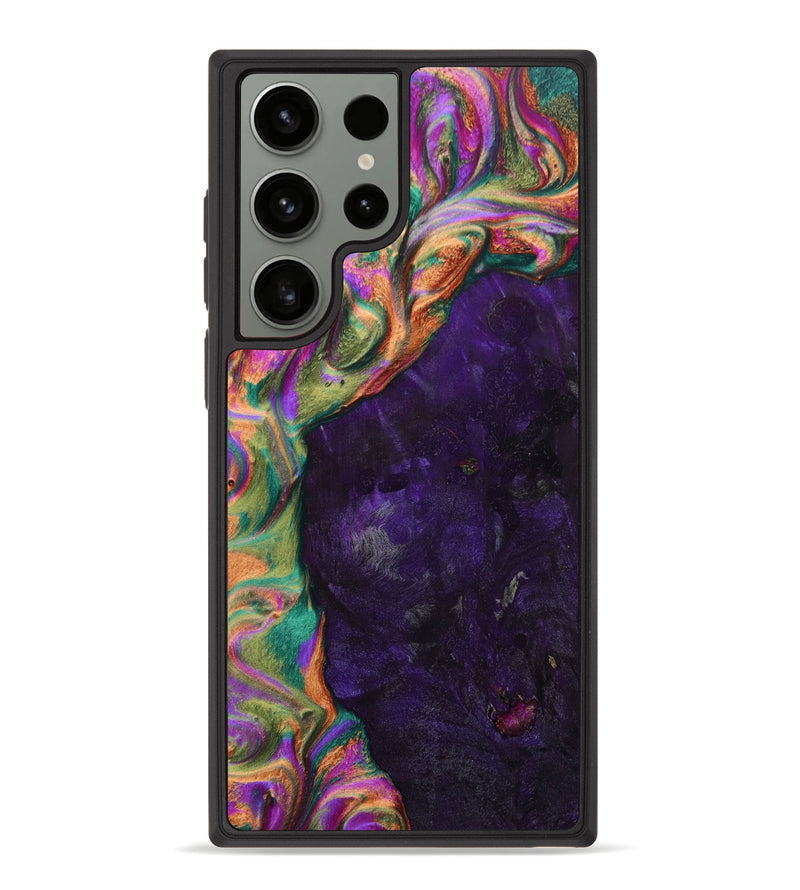 Galaxy S23 Ultra Wood+Resin Phone Case - Aria (Green, 648401)