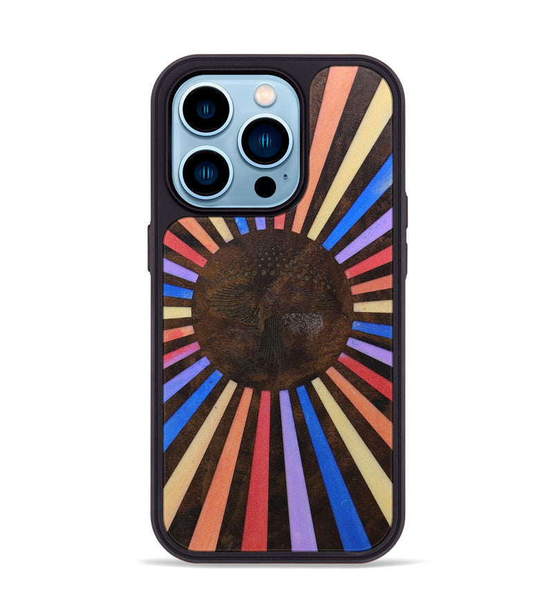 iPhone 14 Pro Wood+Resin Phone Case - Miles (Retro, 633775)