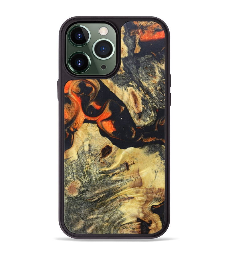 iPhone 13 Pro Max Wood+Resin Phone Case - Jacoby (Lava, 624915)