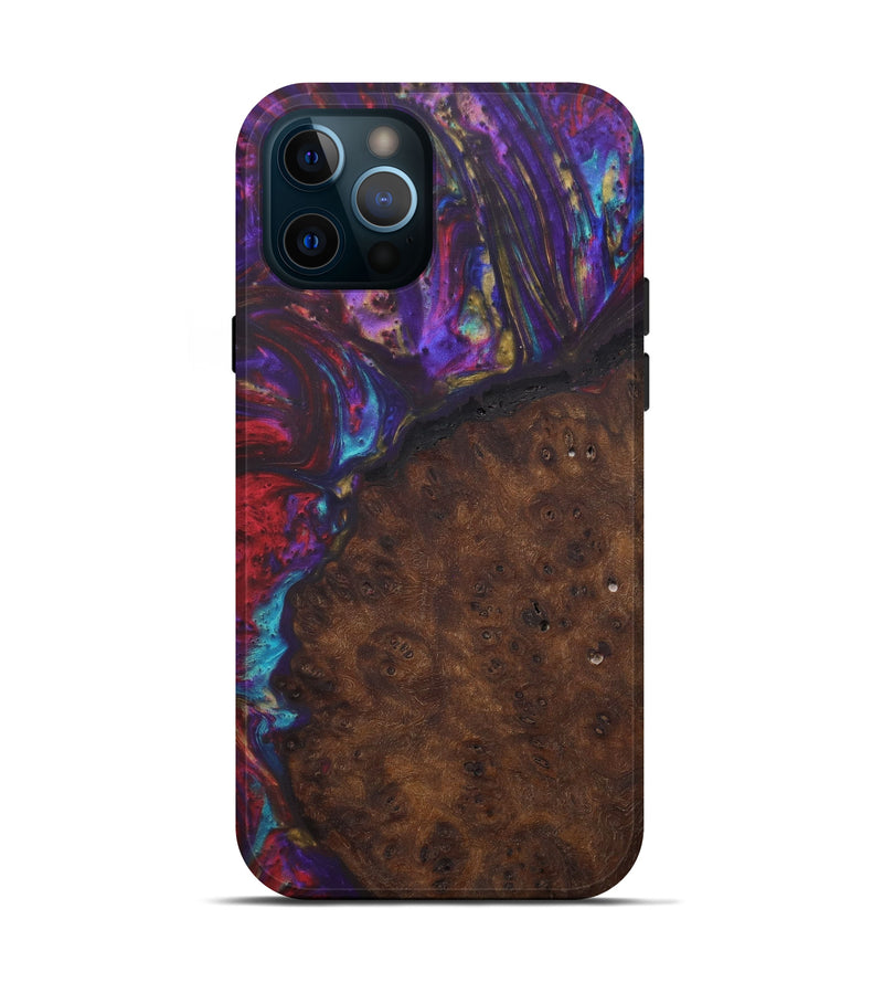 iPhone 12 Pro Wood+Resin Live Edge Phone Case - Giles (Purple, 577463)