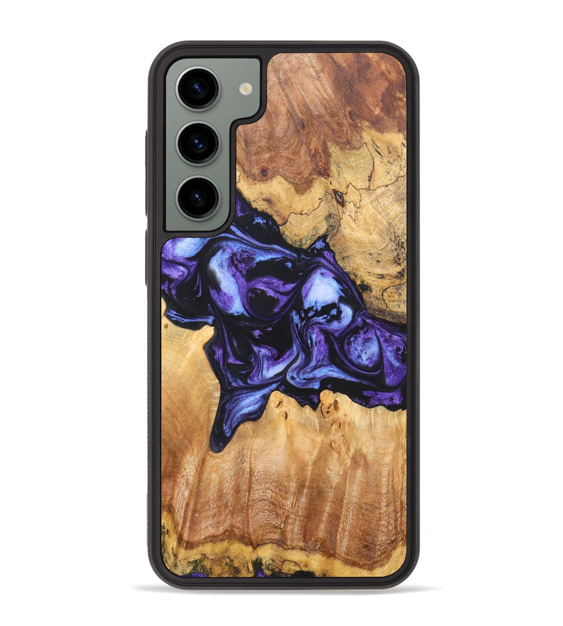 Galaxy S23 Plus Wood+Resin Phone Case - Corine (Purple, 630698)