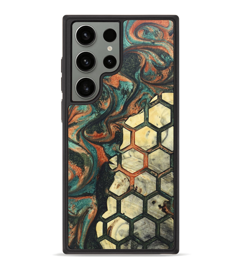 Galaxy S23 Ultra Wood+Resin Phone Case - Annelise (Pattern, 626432)