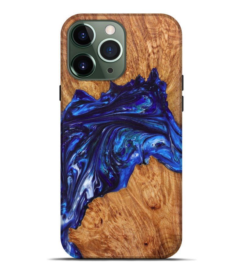 iPhone 13 Pro Max Wood+Resin Live Edge Phone Case - Brysen (Artist Pick, 611196)