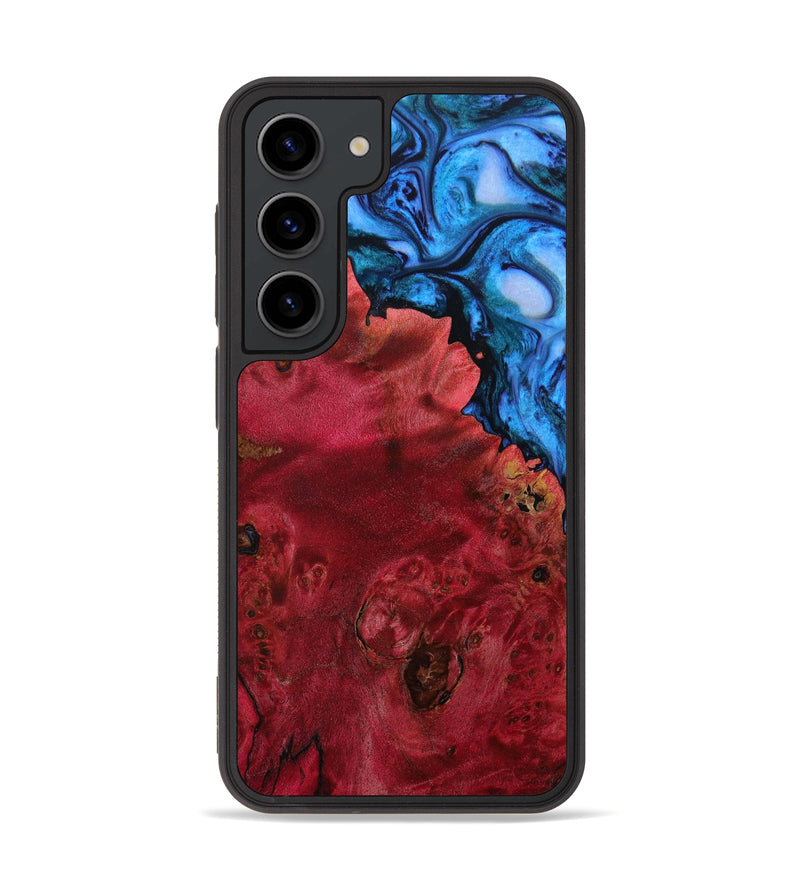 Galaxy S23 Wood+Resin Phone Case - Judith (Blue, 647126)