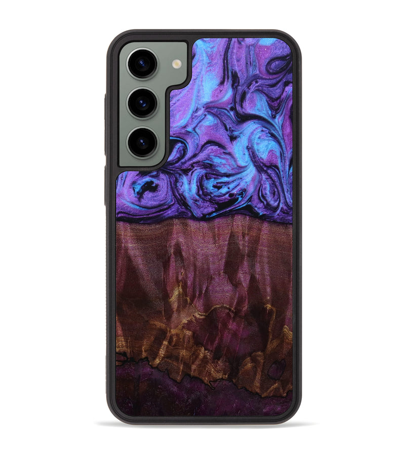 Galaxy S23 Plus Wood+Resin Phone Case - Ann (Purple, 645917)