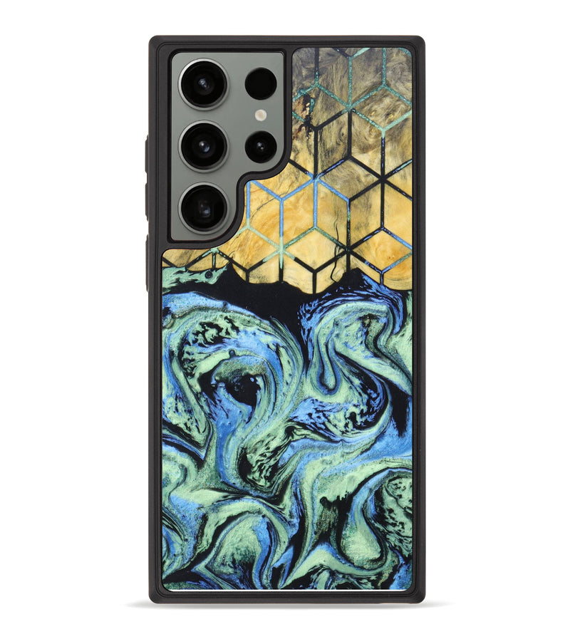 Galaxy S23 Ultra Wood+Resin Phone Case - Hadleigh (Pattern, 625258)