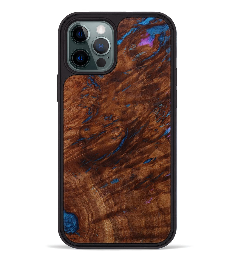 iPhone 12 Pro Wood+Resin Phone Case - Jack (Wood Burl, 646565)