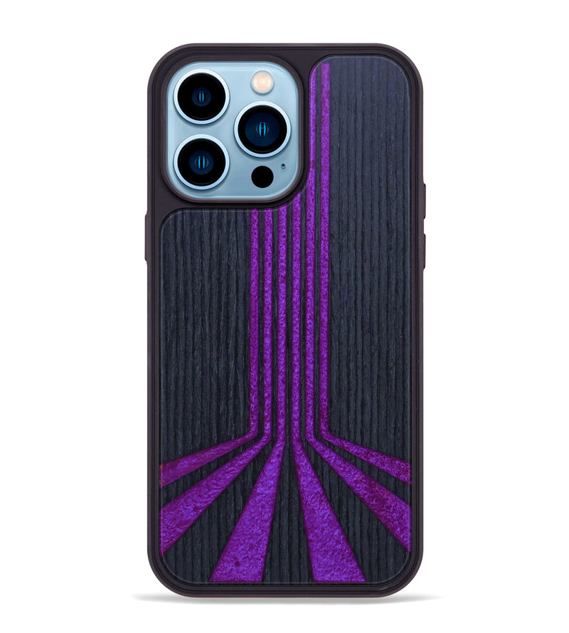 iPhone 14 Pro Max Wood+Resin Phone Case - Kerri (Retro, 634754)