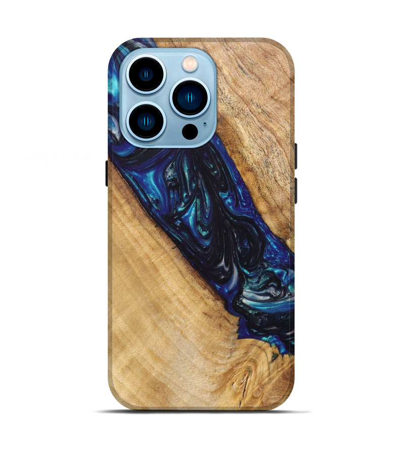 iPhone 14 Pro Wood+Resin Live Edge Phone Case - Rita (Artist Pick, 636208)