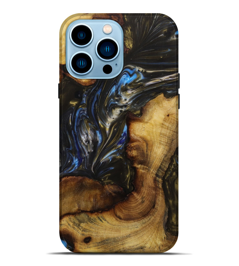 iPhone 14 Pro Max Wood+Resin Live Edge Phone Case - Kristopher (Artist Pick, 647913)