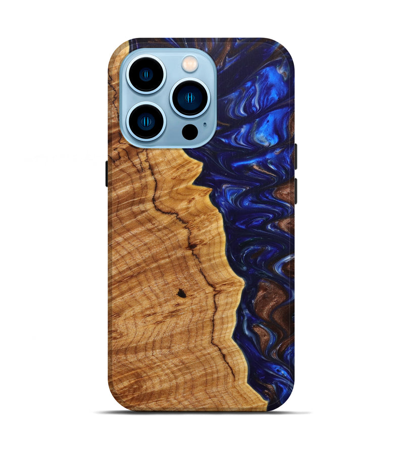 iPhone 14 Pro Wood+Resin Live Edge Phone Case - Nico (Artist Pick, 637186)
