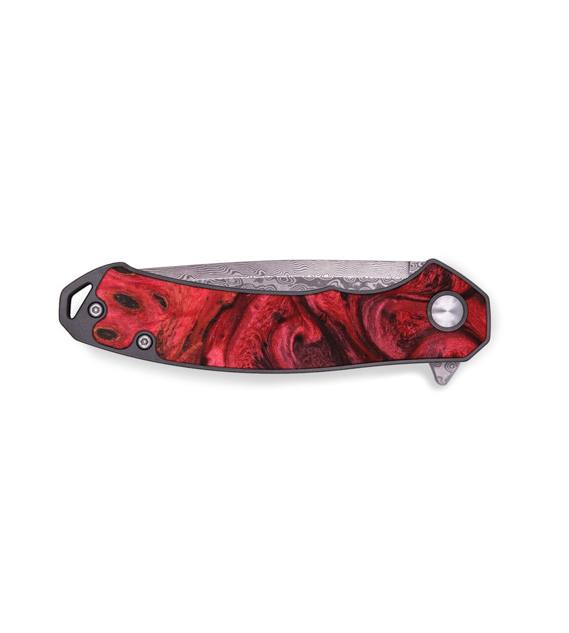EDC Wood+Resin Pocket Knife - Lauren (Red, 640013)
