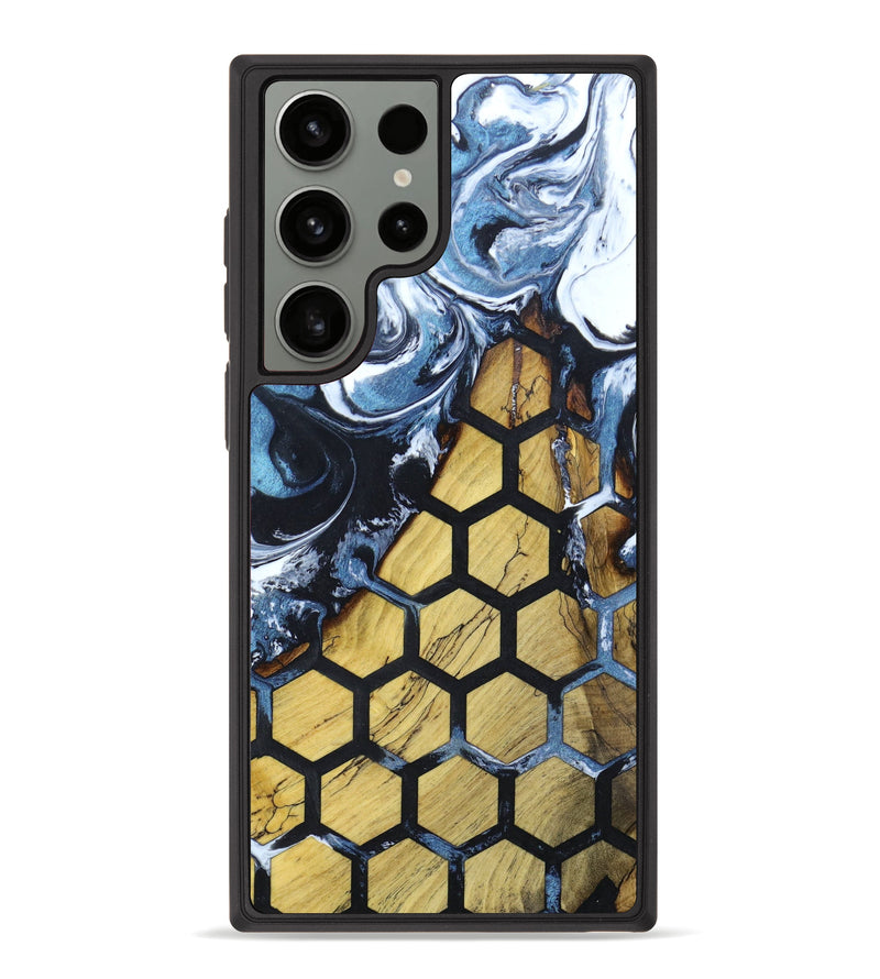Galaxy S23 Ultra Wood+Resin Phone Case - Jonathan (Pattern, 631361)