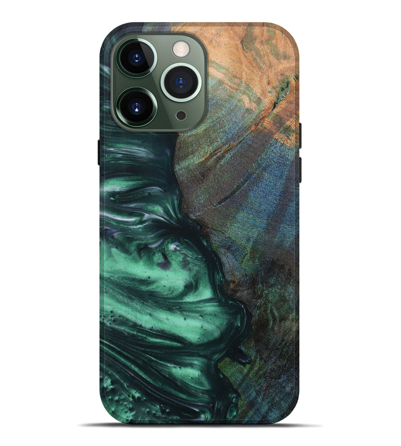 iPhone 13 Pro Max Wood+Resin Live Edge Phone Case - Stephan (Artist Pick, 620735)