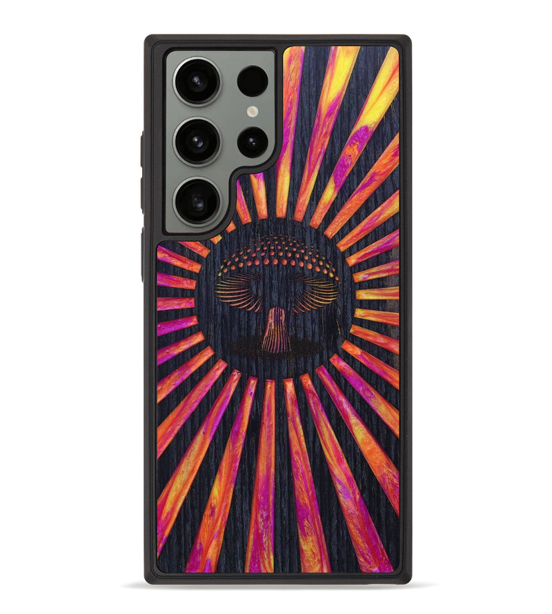 Galaxy S23 Ultra Wood+Resin Phone Case - Charene (Retro, 634161)