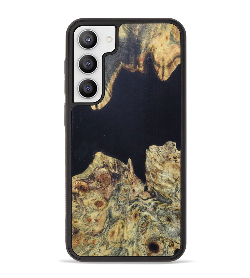 Galaxy S23 Plus Wood+Resin Phone Case - Efren (Black & White, 621404)