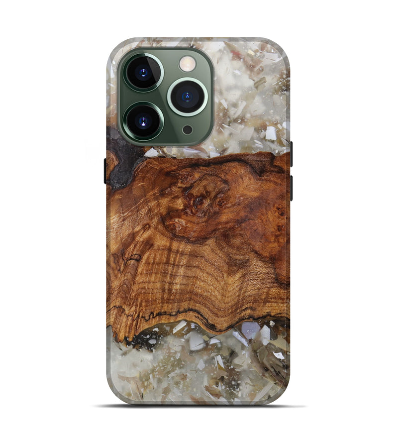 iPhone 13 Pro Wood+Resin Live Edge Phone Case - Shivdarsan (Confetti, 604263)