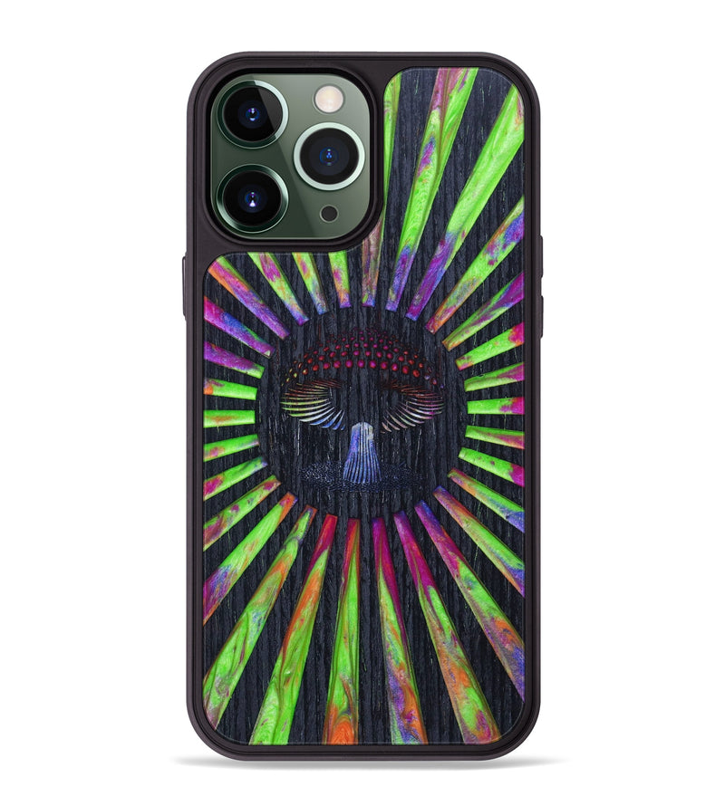 iPhone 13 Pro Max Wood+Resin Phone Case - Brad (Retro, 633934)