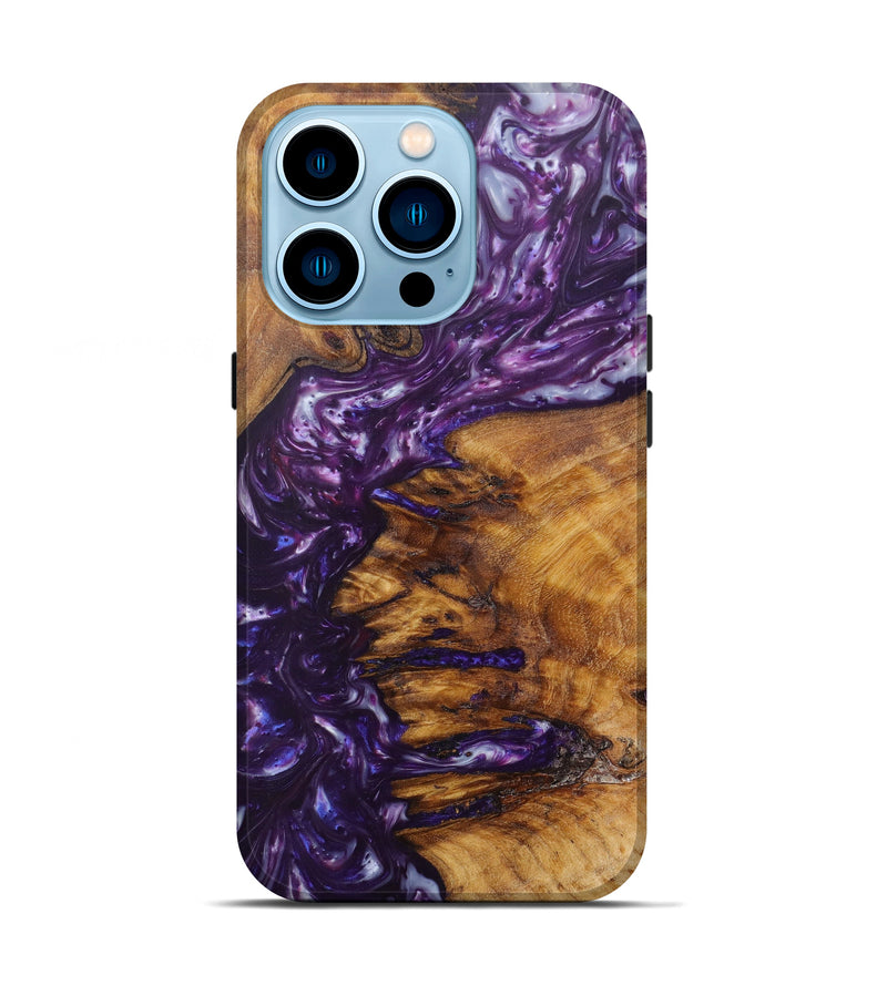 iPhone 14 Pro Wood+Resin Live Edge Phone Case - Lizeth (Artist Pick, 616835)