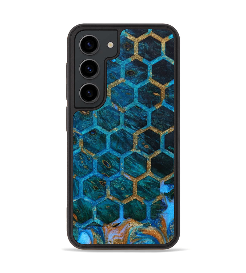 Galaxy S23 Wood+Resin Phone Case - Scarlet (Pattern, 645016)