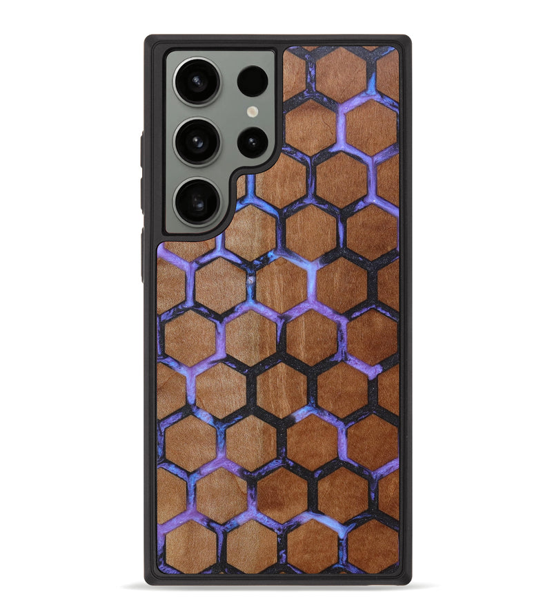 Galaxy S23 Ultra Wood+Resin Phone Case - Angelina (Pattern, 638892)