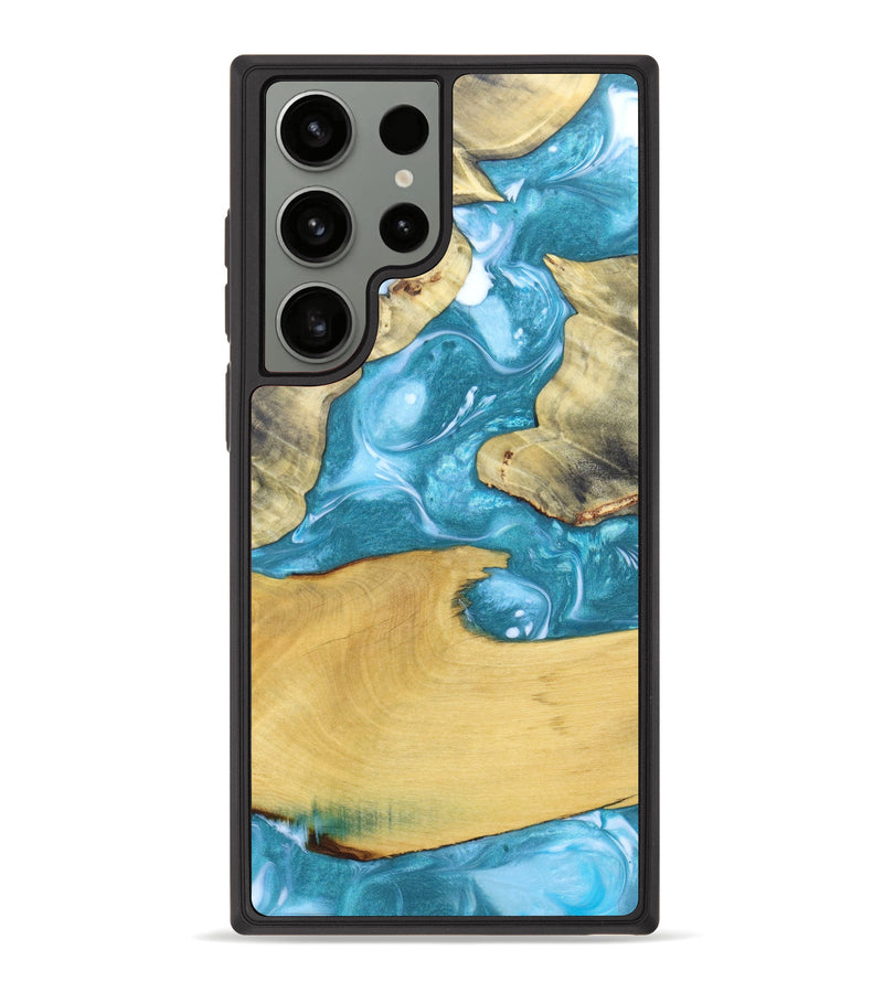 Galaxy S23 Ultra Wood+Resin Phone Case - Kiel (Mosaic, 626924)