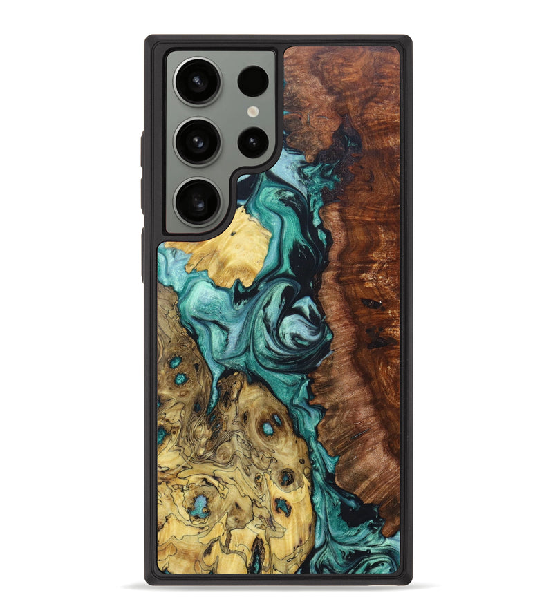 Galaxy S23 Ultra Wood+Resin Phone Case - Xander (Mosaic, 626399)