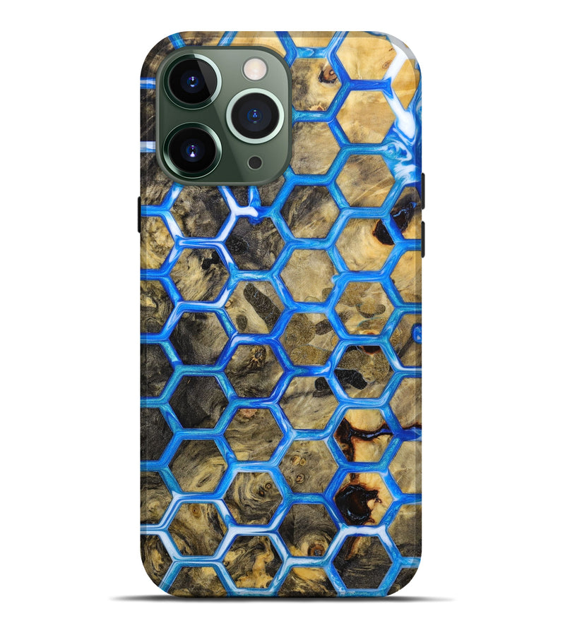 iPhone 13 Pro Max Wood+Resin Live Edge Phone Case - Rachel (Pattern, 645799)