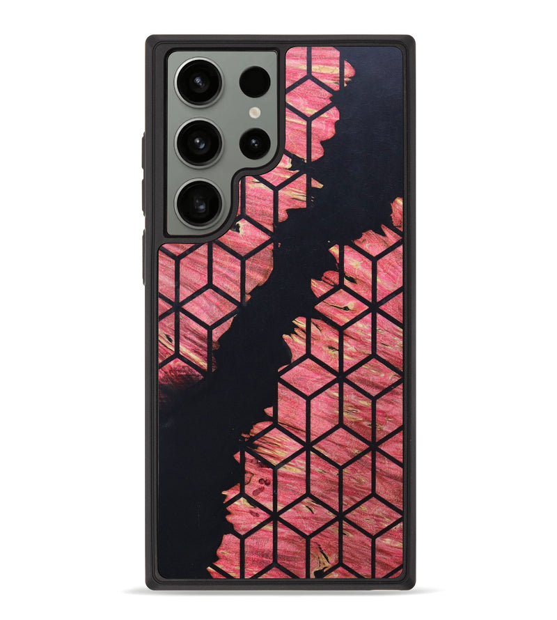 Galaxy S23 Ultra Wood+Resin Phone Case - Serena (Pattern, 638093)