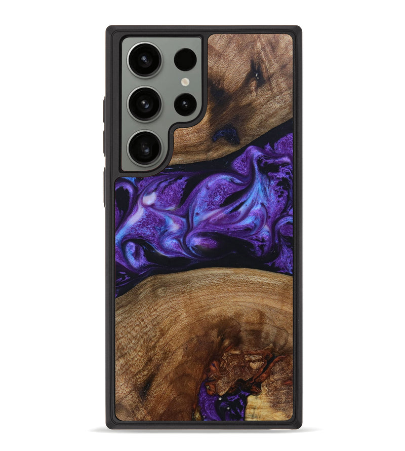 Galaxy S23 Ultra Wood+Resin Phone Case - Ulysses (Purple, 623343)