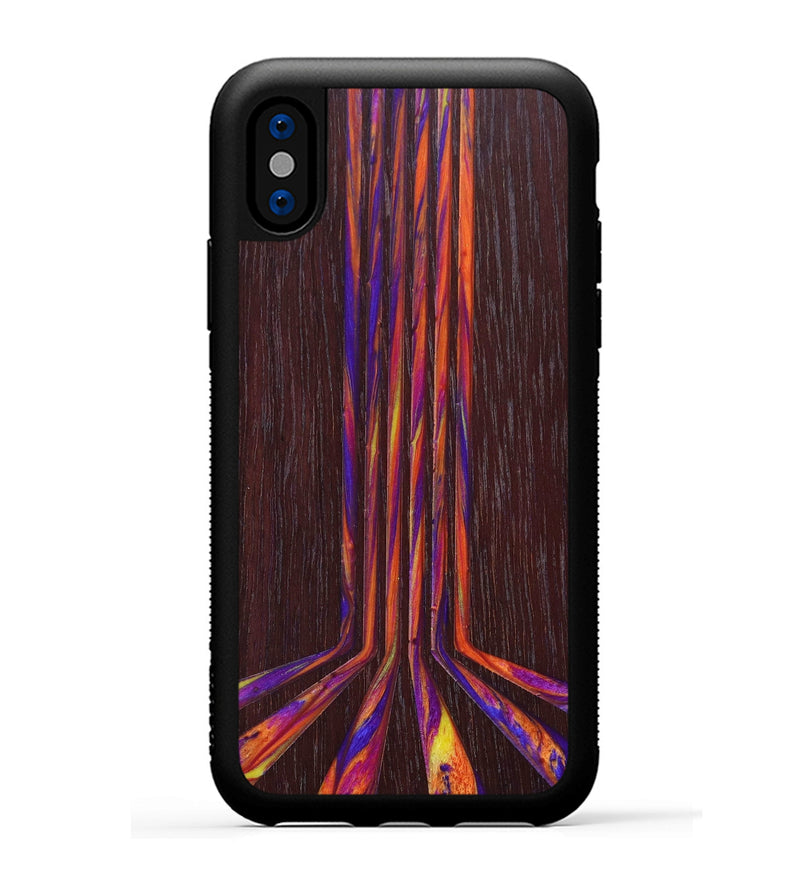iPhone Xs Wood+Resin Phone Case - Etta (Retro, 634473)