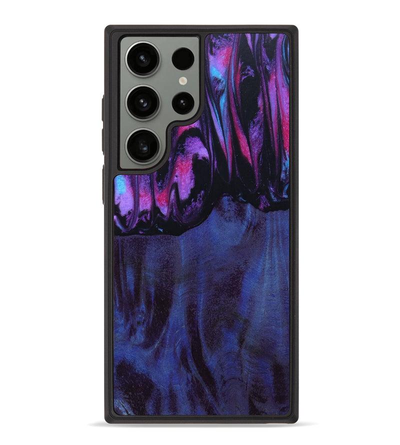 Galaxy S23 Ultra Wood+Resin Phone Case - Makenzie (Purple, 621727)