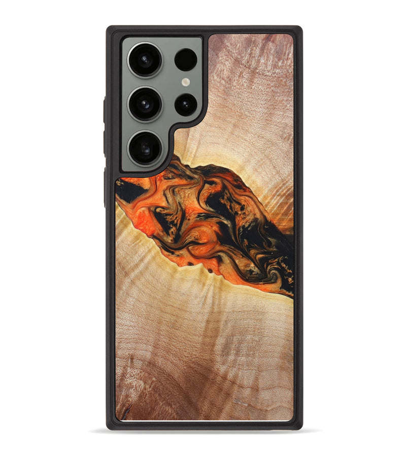 Galaxy S23 Ultra Wood+Resin Phone Case - Tatum (Lava, 625054)