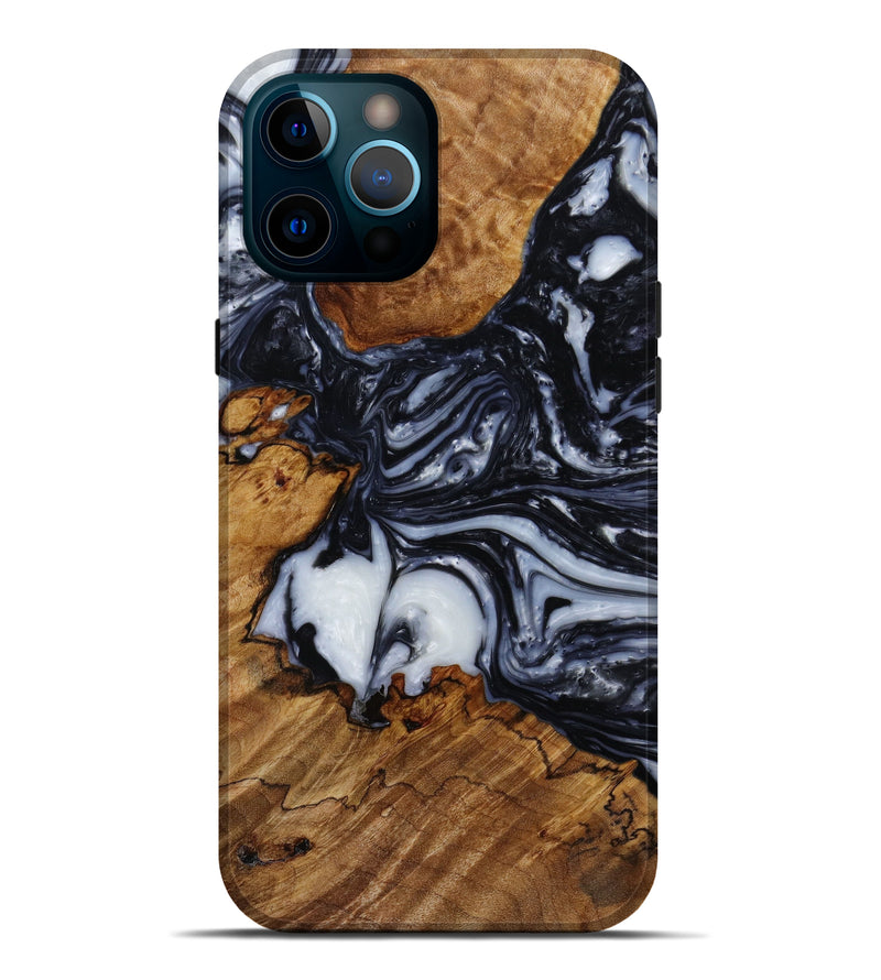 iPhone 12 Pro Max Wood+Resin Live Edge Phone Case - Thomas (Artist Pick, 647249)
